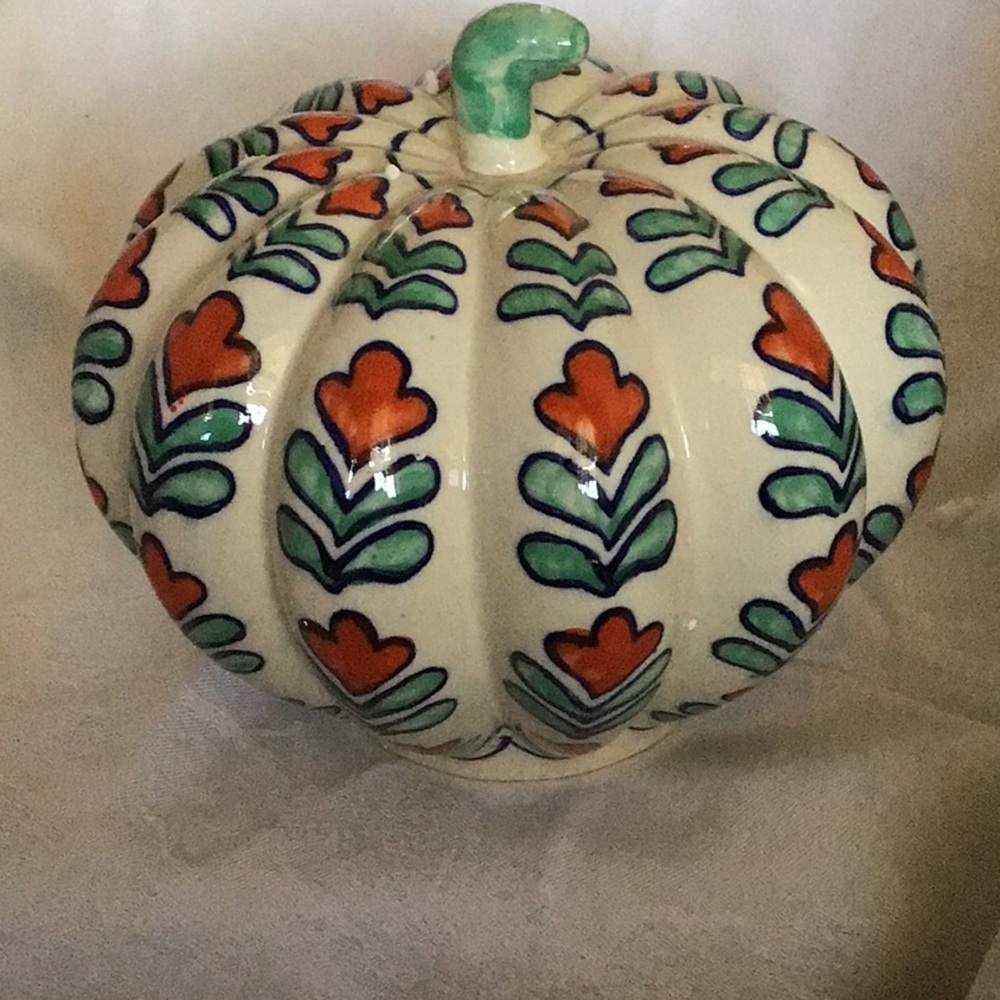 Ceramic printed  pumpkin